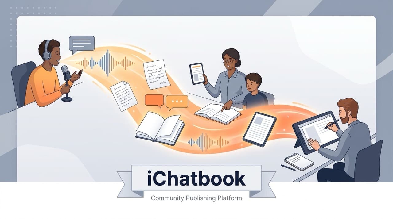 About iChatbook Community Publishing Platform Hero