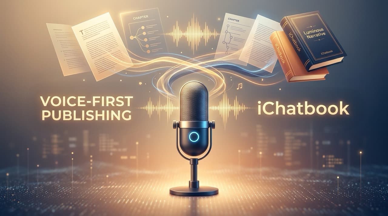 iChatbook Voice-First Publishing & Audio Seed Hero